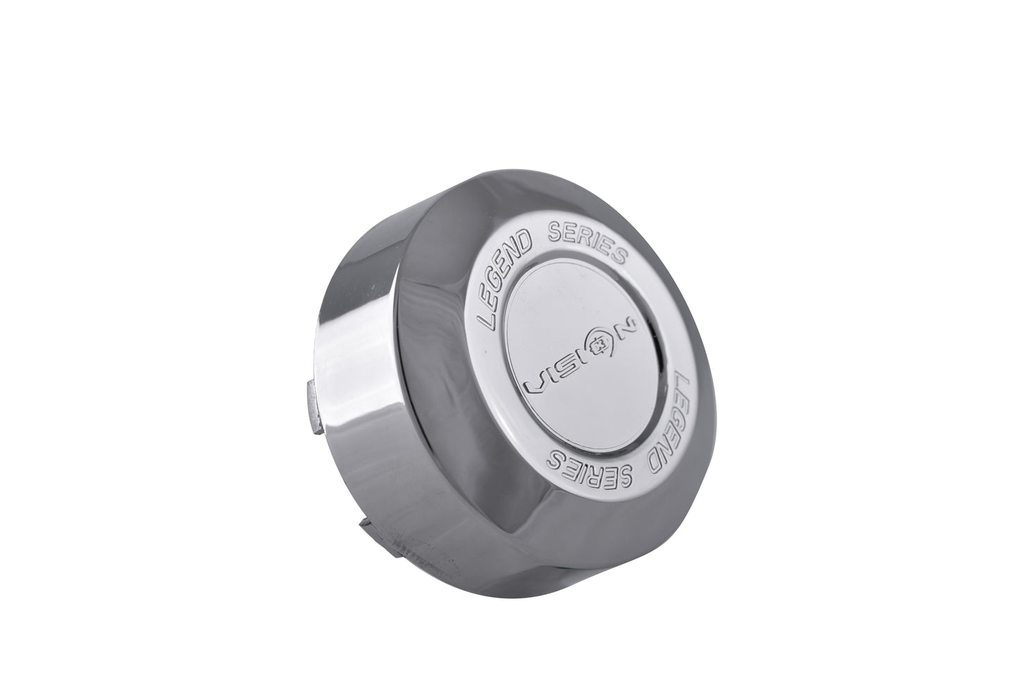 C141-T-V Vision Wheel Chrome Tapered Cap (With Vision Wheel Logo)
